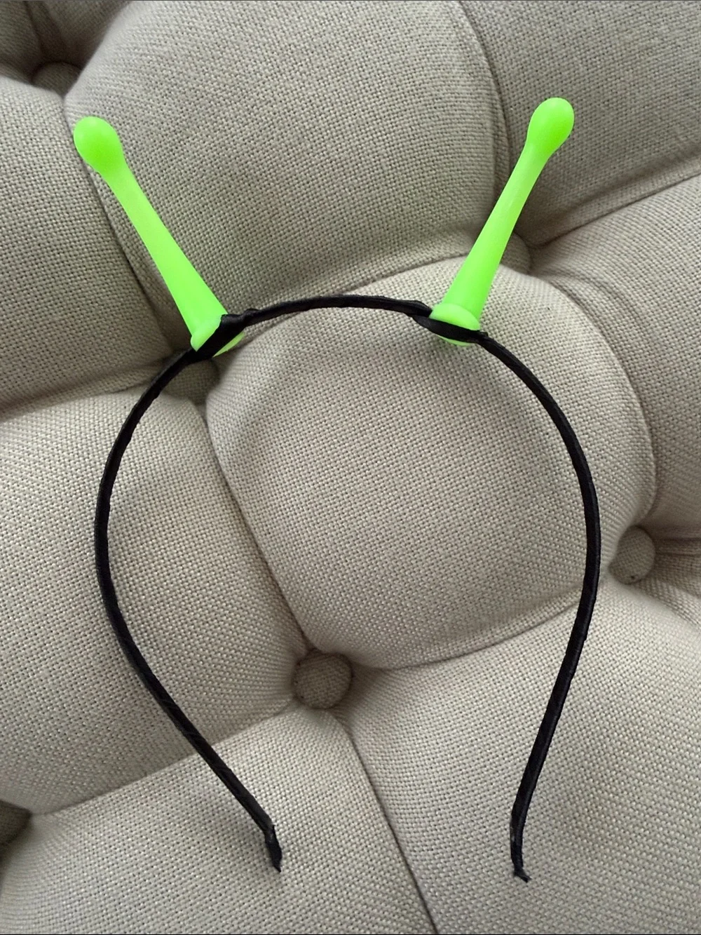 Neon Green Alien Antenna Headband - Fun Costume Accessory